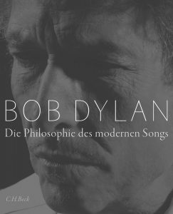 Schwarz-weiß-Portrait- Bob-Dylan-Buchcover-Die-Philosophie-des-modernen-Songs-Pfundtner