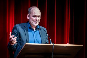 Prof. Wiedemer spricht über Rolle der Hochschule im Landkreis und der Stadt Stendal©Stefan Rühling