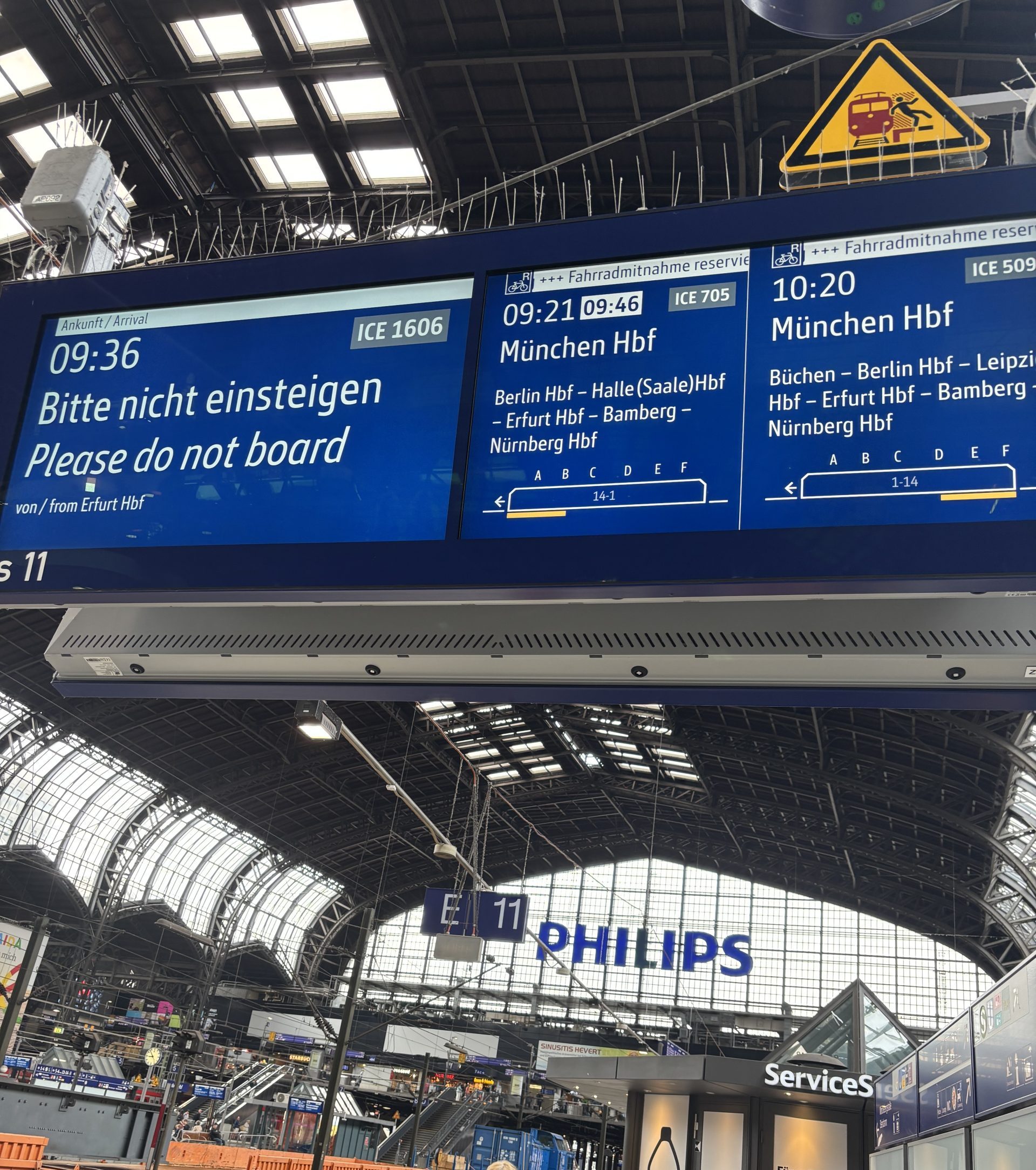 Bitte nicht einsteigen!